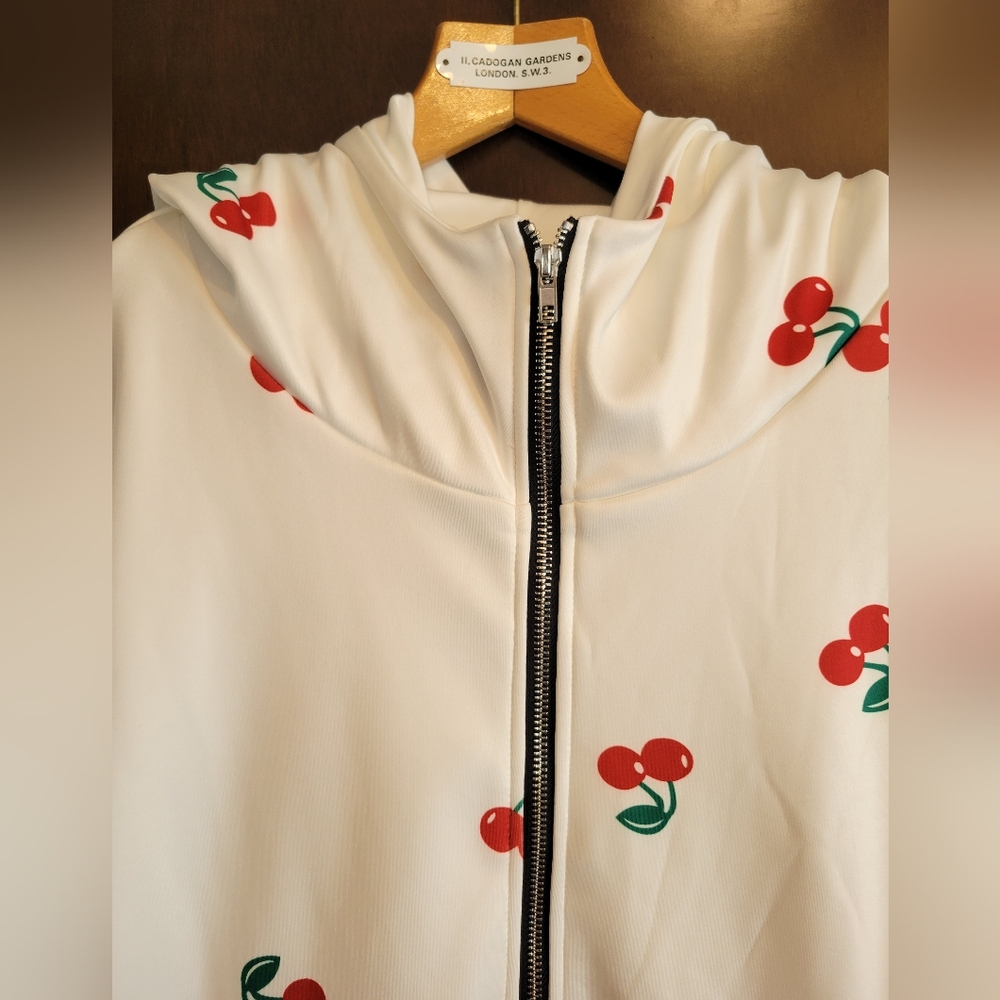 INNOVARE DENIM Dania Long Sleeve Printed Hooded Jacket NWT - Picture 12 of 12